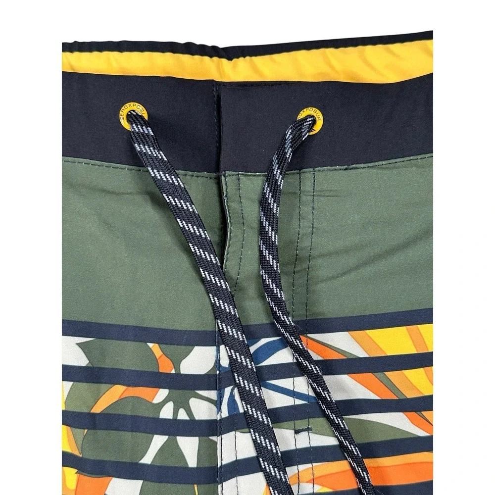 Zeroexposure Shorts Trunks Men's L Blue Tropical Lined Pocket Board Beach